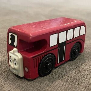 Thomas & Friends Wooden Railway Bertie Bus Vintage 2003 Train Vehicle Magnetic